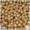 BeadTin Gold Pearl 8mm Faceted Round Plastic Craft Beads (450pcs)